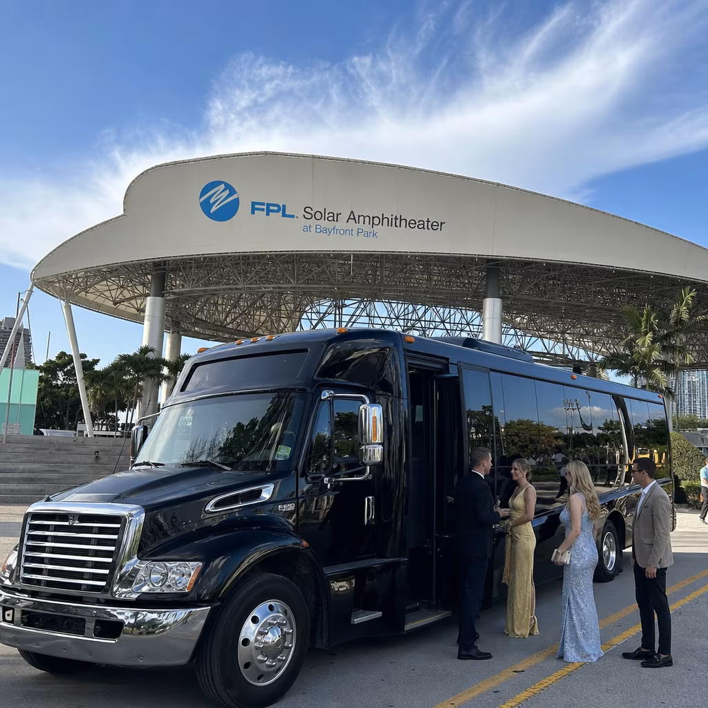 Rent a Bus to FPL Solar Amphitheater at Bayfront Park