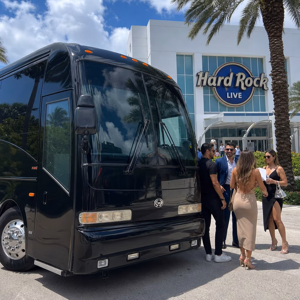Rent a Bus to Hard Rock Live (Hollywood)