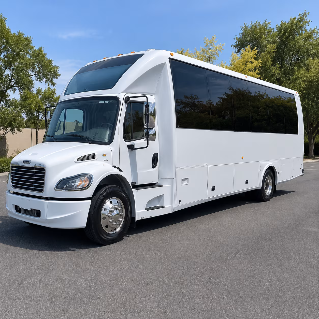 Miami Birthday, Sweet 16, & Quinceañera Transportation party bus exterior