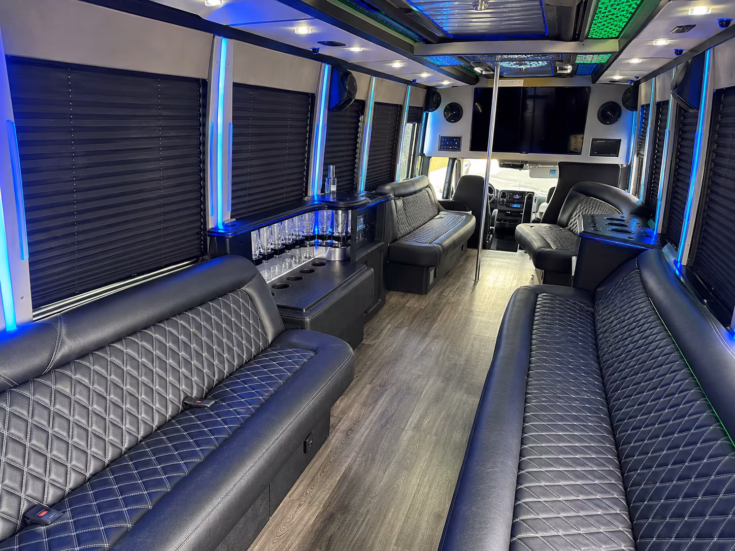 Miami Private Event Transportation party bus exterior