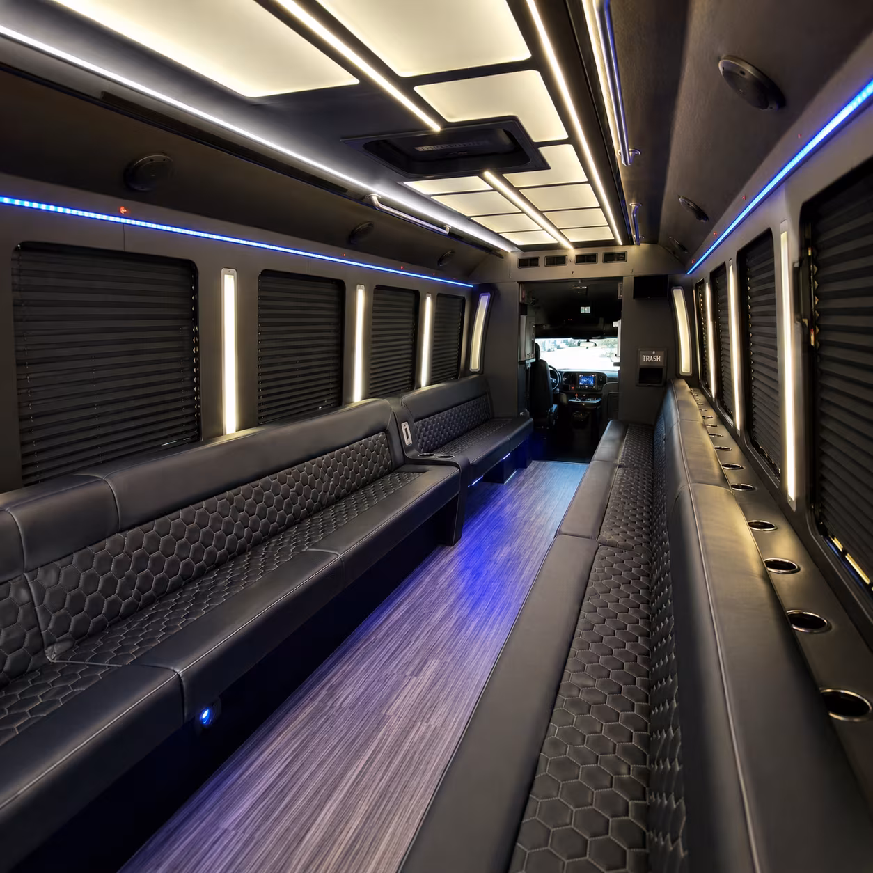 Miami Private Event Transportation onboard seating