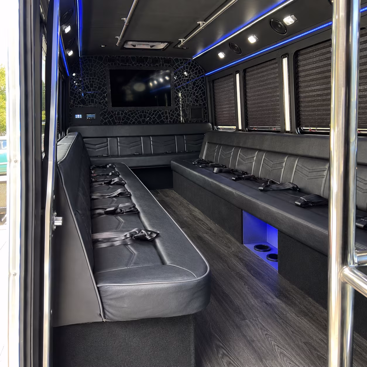 Miami Prom & Homecoming Transportation party bus exterior