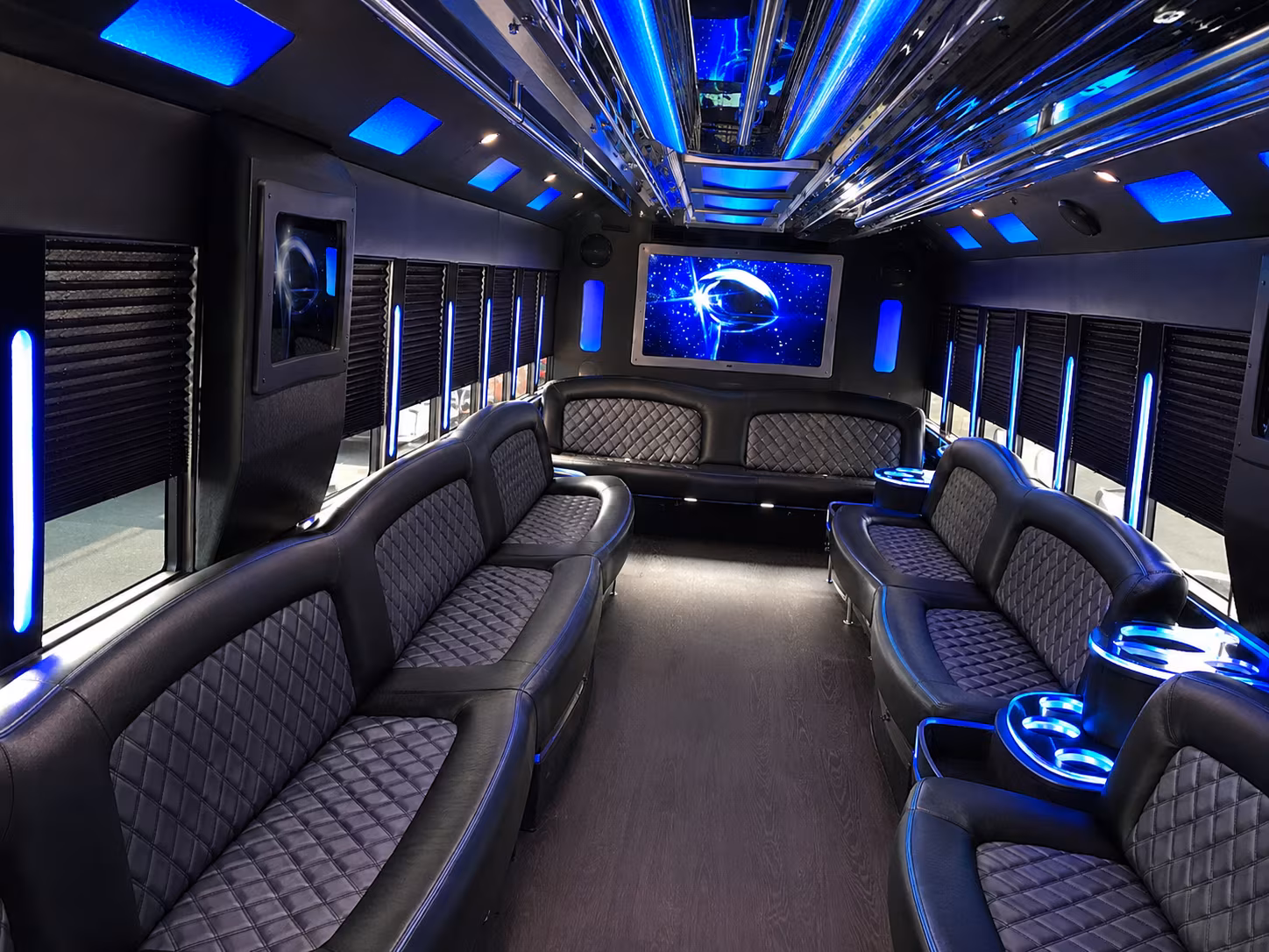Miami Prom & Homecoming Transportation party bus exterior