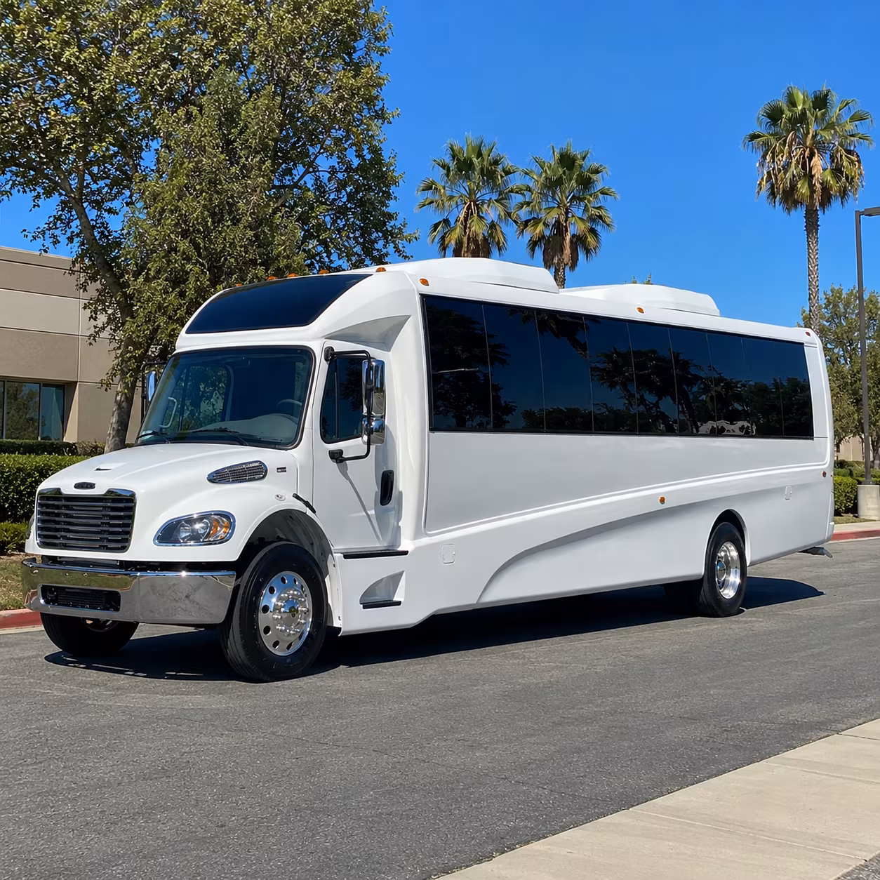 Miami School Event Transportation party bus exterior