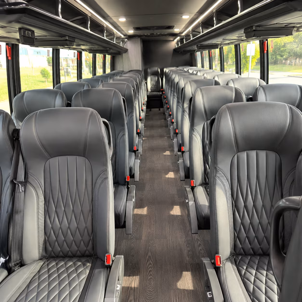 Miami School Event Transportation party bus exterior