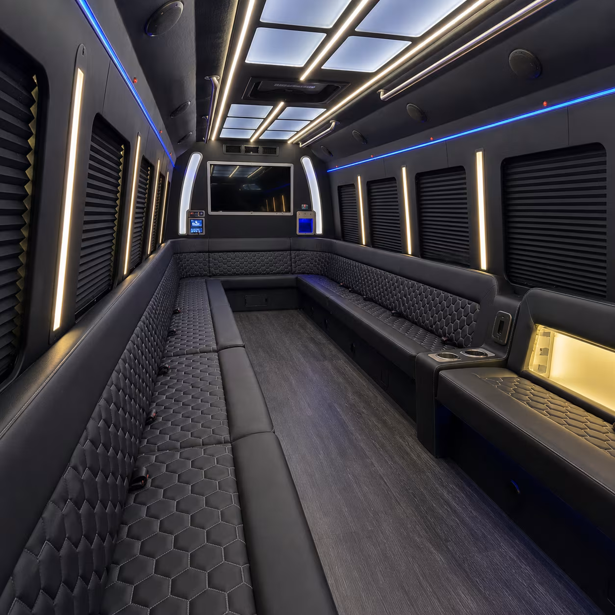 Miami Sporting Event Transportation party bus exterior