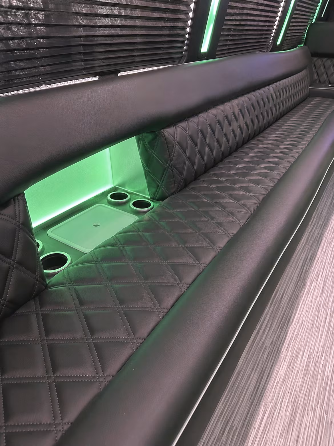 Miami Wedding Transportation party bus interior