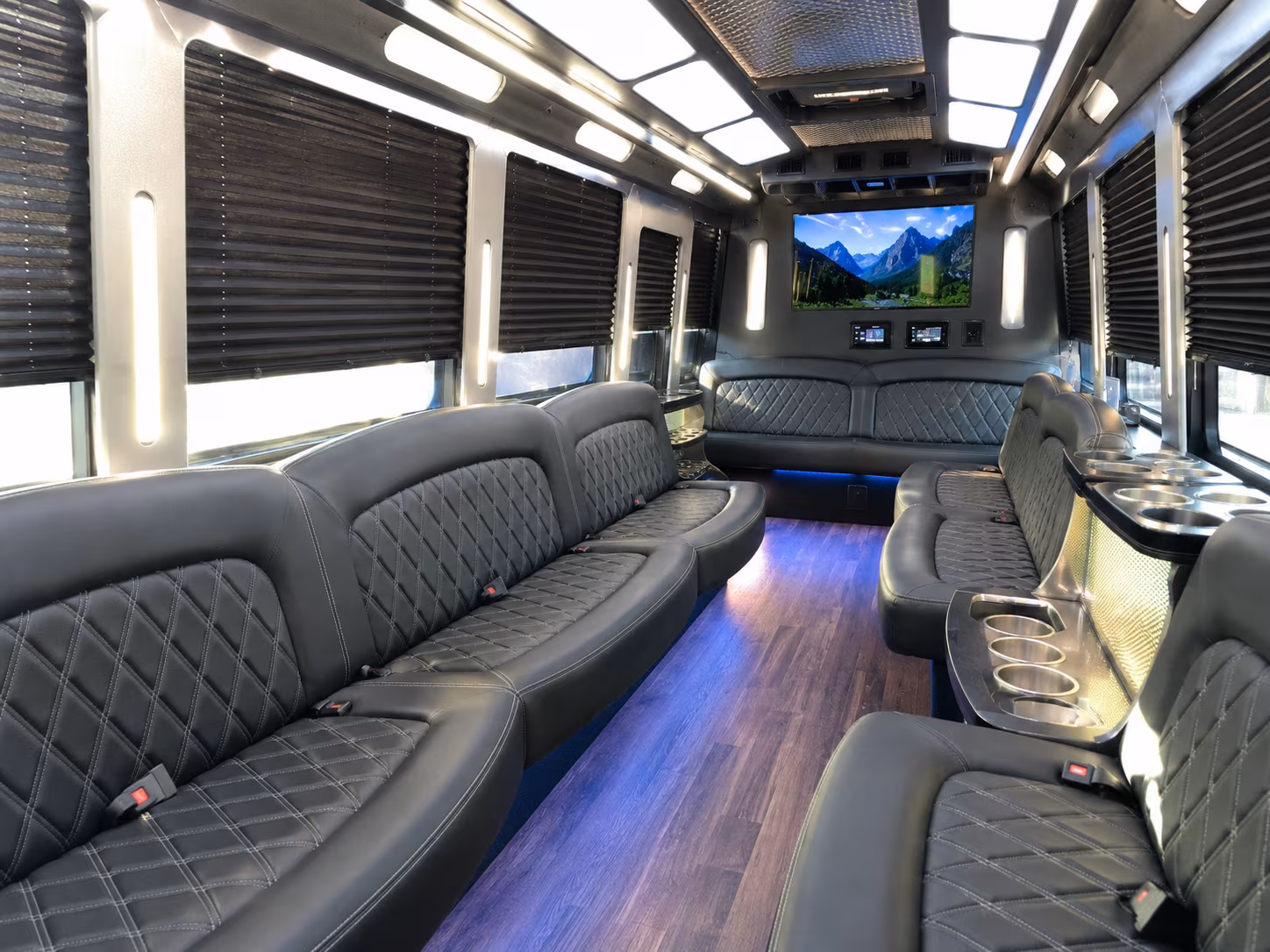 Miami Wedding Transportation party bus exterior