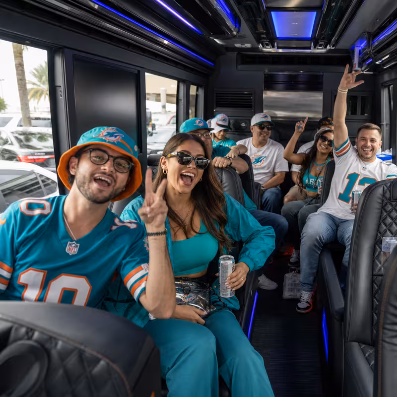 Miami Sporting Event Transportation fleet vehicle